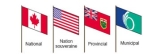 drapeau candien, drapeau nation souveraine, drapeau ontarien, drapeau de la ville d'ottawa