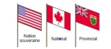 drapeau nation sourveraine, drapeau canadien, drapeau ontarien