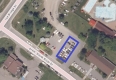 Aerial photo of winter parking location at Manotick Library – 5499 South River Drive 