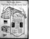 Coupure de journal présentant une illustration d’un nouveau bâtiment de boulangerie et des photos des propriétaires