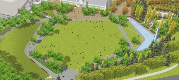 Artist rendering of Lansdowne Park