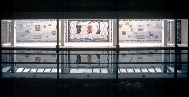 Image of the ceramic tile mural.
