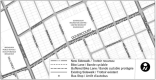 Une carte démontrant les limites du projet de l'avenue Broadview à l'avenue Churchill.