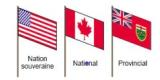 drapeau nation sourveraine, drapeau canadien, drapeau ontarien