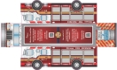 foldabel iretruck / Camion de pompiers pliable