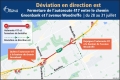 Déviation en direction est - Fermeture de l'autoroute 417 entre le chemin Greenbank et l'avenue Woodroffe - du 28 au 31 juillet