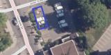 Aerial photo of winter parking location at Sunnyside Library 1049 Bank Street