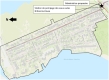 Carte de l’emplacement de la station de pompage des eaux usées Britannia-Howe et de la nouvelle génératrice proposée dans le quartier 7 (Quartier Baie). 