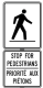 Pedestrian Crossover sign