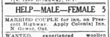 Help wanted ad for the Colonial Inn