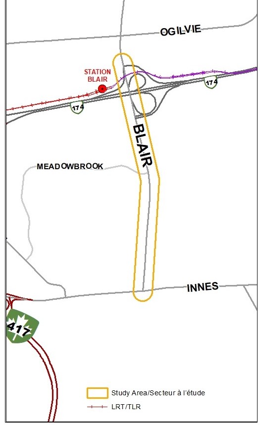 Blair Road Widening for Transit Priority - Innes Road to Blair LRT ...