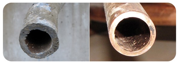 Lead and copper pipes