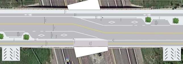 Orléans Boulevard bridge reconfiguration. The final product may not be exactly as shown.