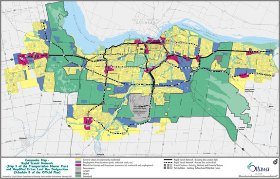 Rapid Transit Network and Urban Land Uses