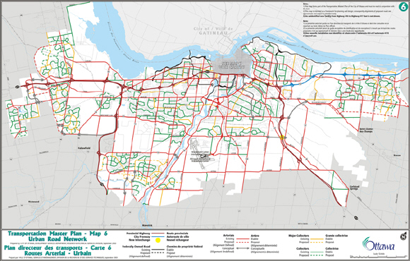 Urban Road Area Network Map