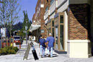 Photo 2 - A wide sidewalk on a street with a distinct identity and a variety of treatments
