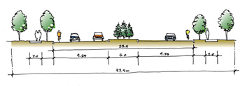 Figure 28 - Cross-Section 37.5 m Arterial Right-of-Way
