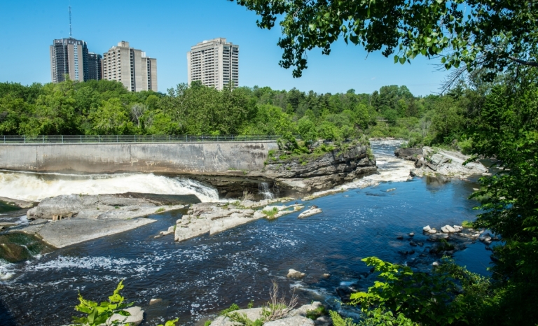 Summertime at Hogs Back Falls in the Rideau River