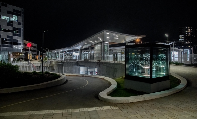 uOttawa LRT station at night