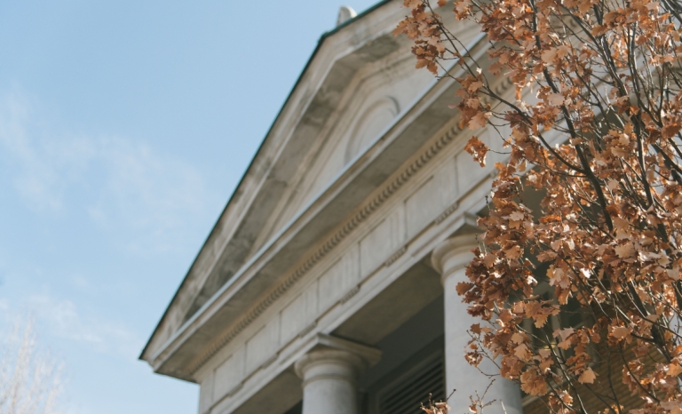 Palladian Revival style front of Glebe Communty Centre