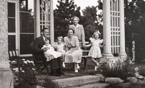 Photo of the Dutch Royal Family in Ottawa