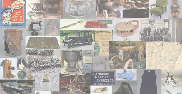 Un collage d’objets de collection de la Ville d’Ottawa