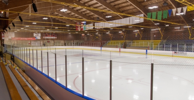 Earl Armstrong hockey arena ice rink interior