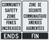 Zone de sécurité communautaire - fin