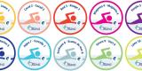 image of swim level stickers