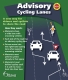 Advisory cycling lanes demo