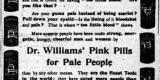 Publicités pour les pilules roses du Dr Williams tirées du Ottawa Journal, 1897