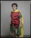 model dressed up as DC Comic character Robin