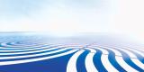 blue and white wavy lines