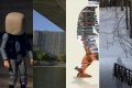 collage of stills from digital videos in exhibition