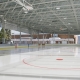 daytime photo of the rink after being flooded