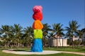 Ugo Rondinone’s sculpture titled Miami Mountain, in Miami, Florida.