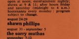 Le Hibou poster featuring various artists, August 24 to October 31, 1971