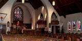Trinity's interior has oak furnishings, stunning stained-glass windows and a Casavant organ.  