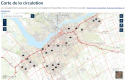 Carte de la ville d’Ottawa indiquant les emplacements des 24 caméras de contrôle de la vitesse. La liste des lieux est liée au texte.