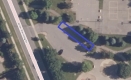 Aerial photo of winter parking location at Dr John Hopps Park 300 Den Haag Drive