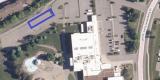 Photo aérienne de l'emplacement du stationnement d'hiver au Bibliothèque Greenboro promenade, 363 Lorry Greenberg 