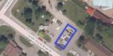 Aerial photo of winter parking location at Manotick Library – 5499 South River Drive 