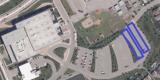 Aerial photo of winter parking location at Minto Recreation Complex 3500 Cambrian Road 