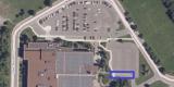Aerial photo of winter parking location at Ruth E. Dickinson Library 100 Malvern Drive