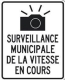 Surveillance municipale de la vitesse en cours 