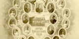 Photo montage of athletes in the Championship Relay Crew, Rideau Canoe Club, 1906