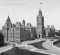 Artwork showing the Parliament Buildings and grounds