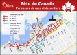 Carte des fermetures de routes et de sentiers du centre-ville d'Ottawa pour la fête du Canada