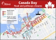 Map of downtown road closures during Canada Day
