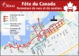 Carte des fermetures de routes du centre-ville pendant la fête du Canada